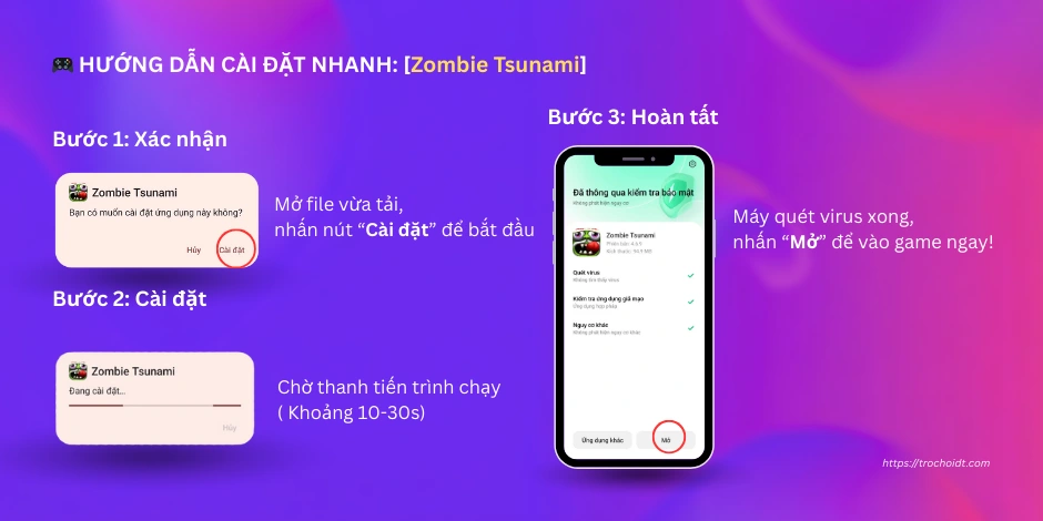 Tải và cài đặt Zombie Tsunami mod