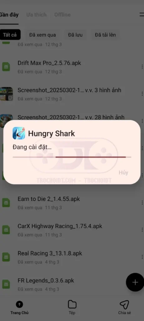 Hướng dẫn cài đặt game Hungry Shark Evolution mod apk