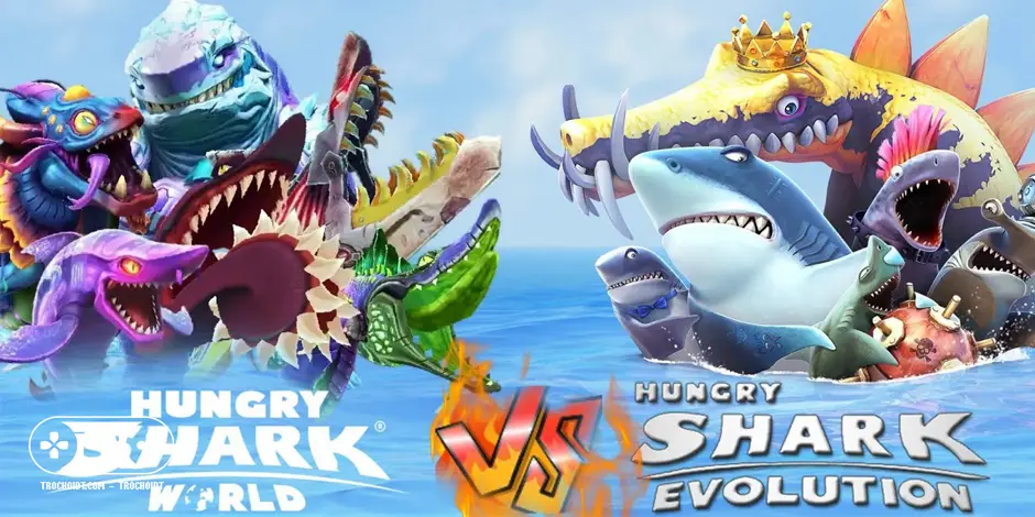 Hungry Shark Evolution so với Hungry Shark World