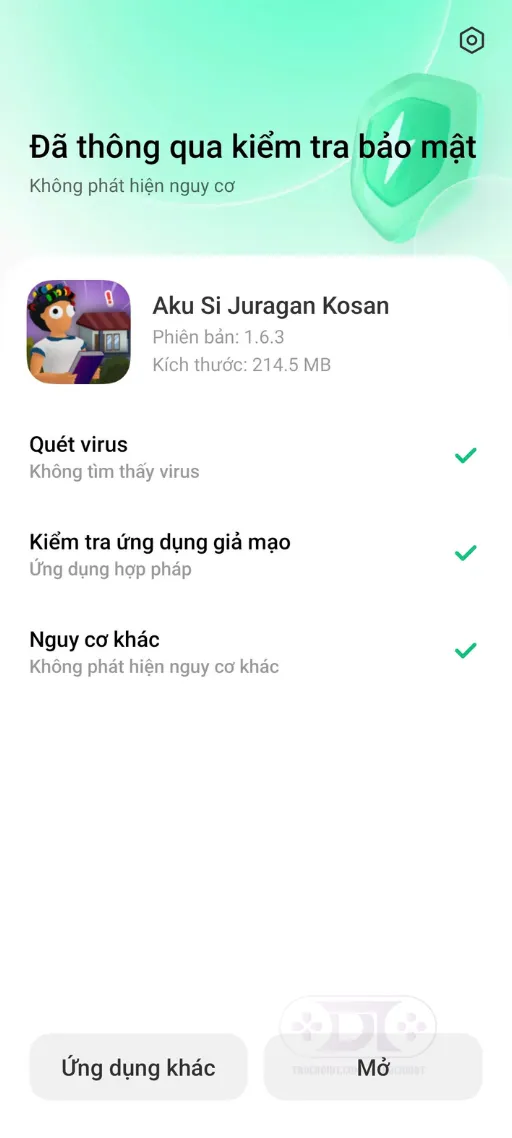 Mở cài đặt Aku Si Juragan Kosan MOD