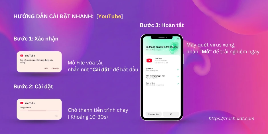 Hướng dẫn tải xuống và cài đặt ứng dụng Youtube APK