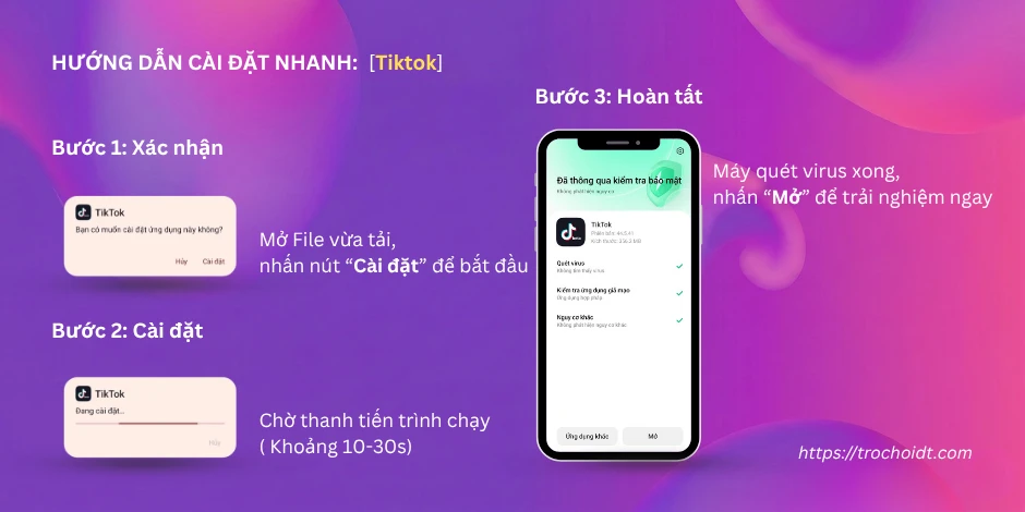 Hướng dẫn tải xuống và cài đặt ứng dụng Tiktok APK